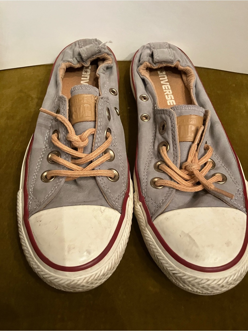 Converse All Star Shoreline Women’s Size 6 Gray Canvas Low Top Sneakers Shoes